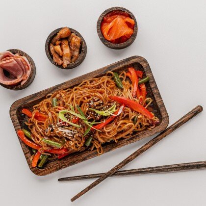 WOK Яичная+Овощи+Соус для жарки