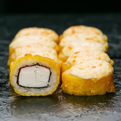 Ролл "Жареный гриль с крабом
темпура" 8 шт