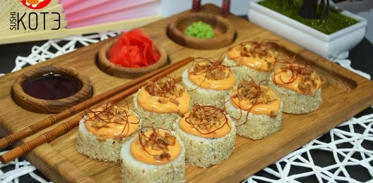 Острая креветка (холодный ролл)