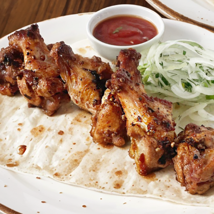 Шашлык из куриных крылышек