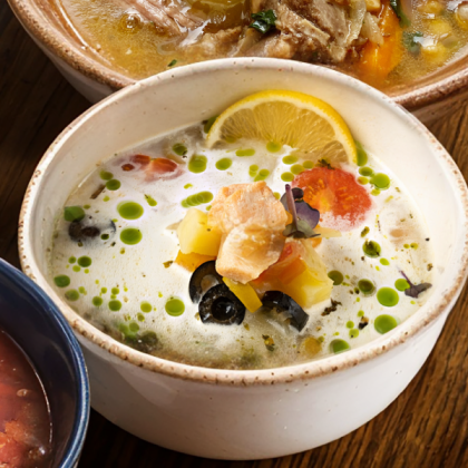 Финский суп из лосося со сливками