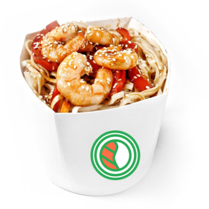 Вок с креветкой