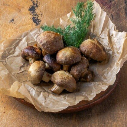 Шампиньоны на углях