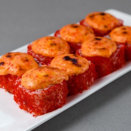 Запеченая калифорния с креветкой