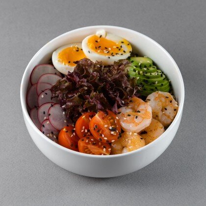 Боул с тигровой креветкой