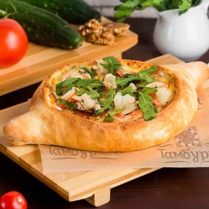 Хачапури с креветкой