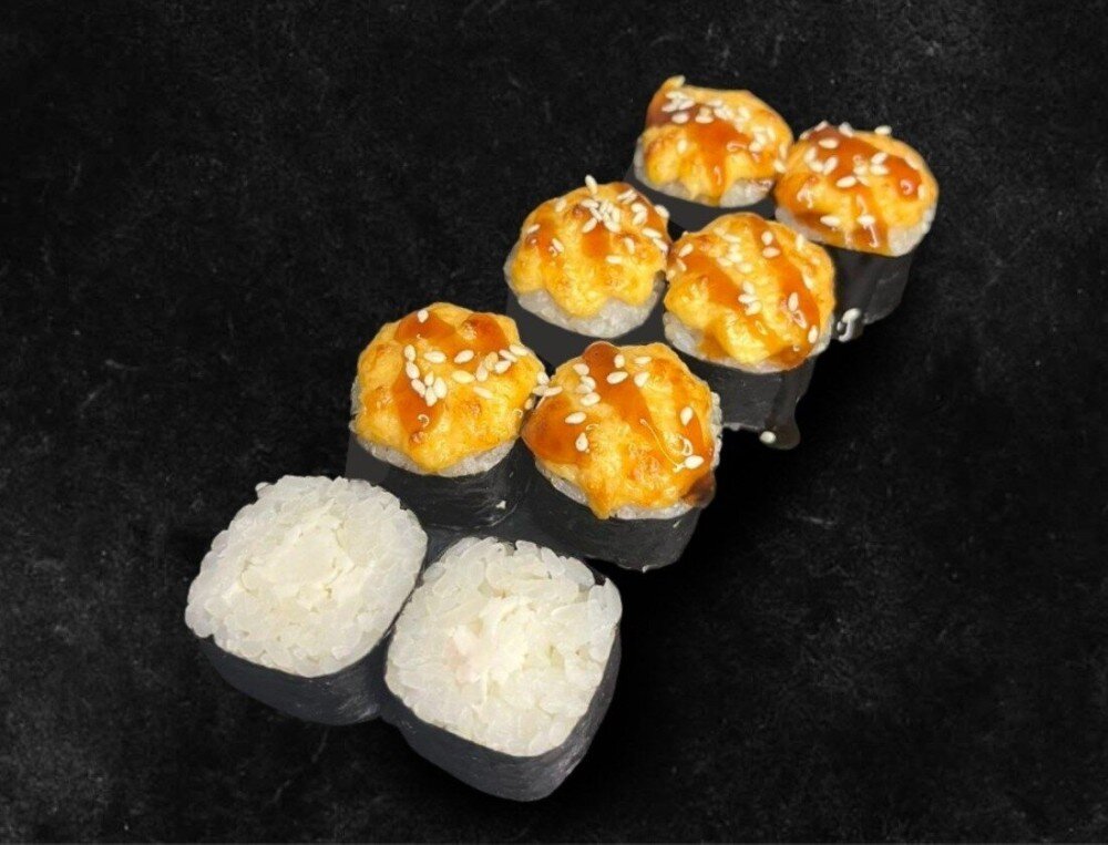 Маки запеченные с крабом