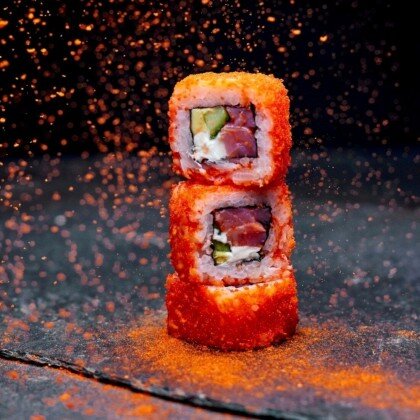 Калифорния с копченым лососем 8 шт