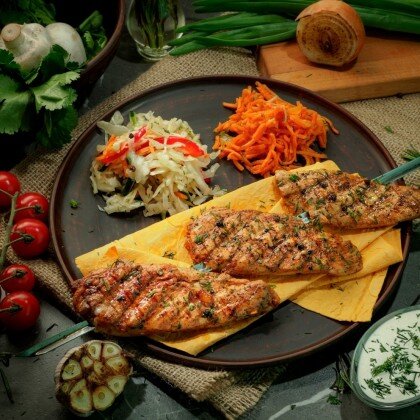 Шашлык из цыпленка 130/130/30 гр.