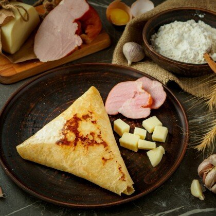 Блин с беконом