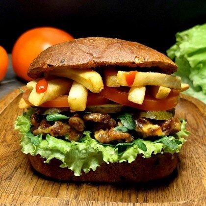 Тамбургер "МясоRoob" с картофелем фри