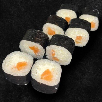 Сливочные маки с копченым лососем 8 шт