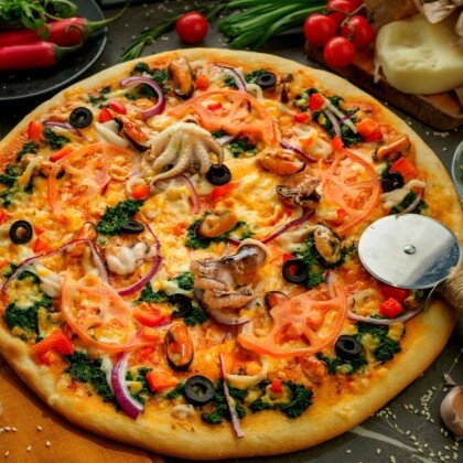 Пицца "Дары моря"