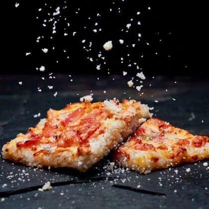 Японская пицца с куриным филе