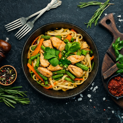 Вок Чап Че с цыпленком