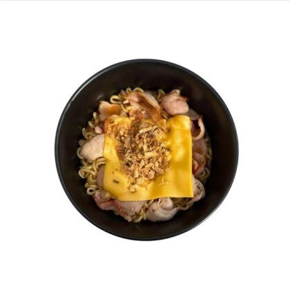 Острый рамен с беконом