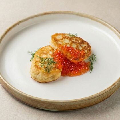 Оладушки с икрой