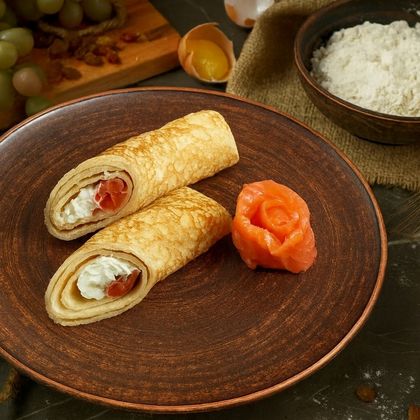 Блин с лососем 160 гр.