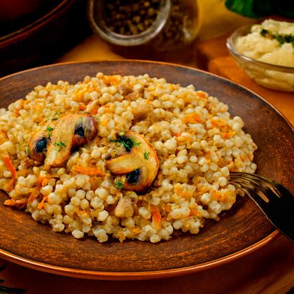 Перловка с грибами