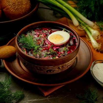 Борщ холодный