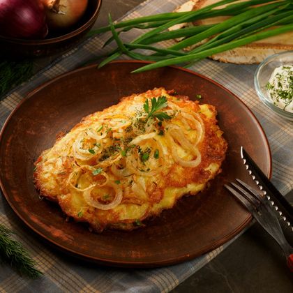 Драник с рыбой