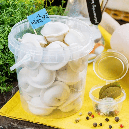 Пельмени из лососевых пород рыб (кета).