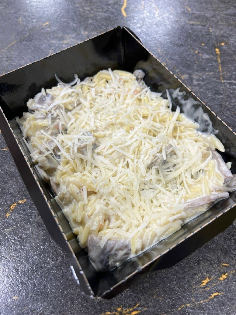 Ризони с грибами и пармезаном