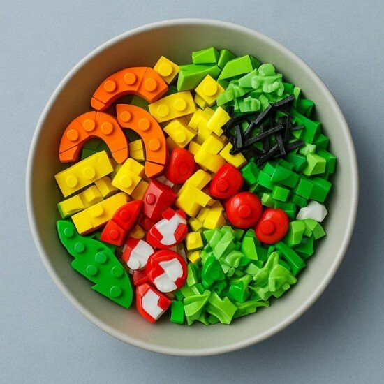 Поке с копченой курицей