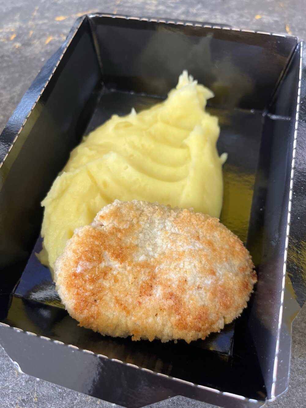 Куриная котлета с пюре