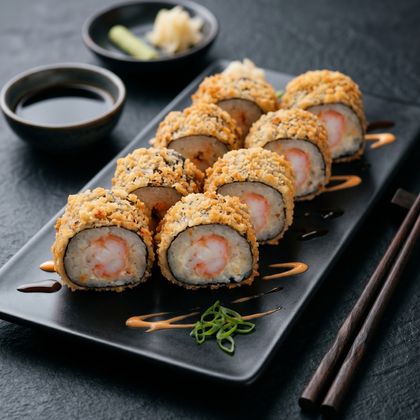 Темпура ролл  с креветкой