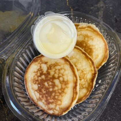 Оладьи со сгущенкой