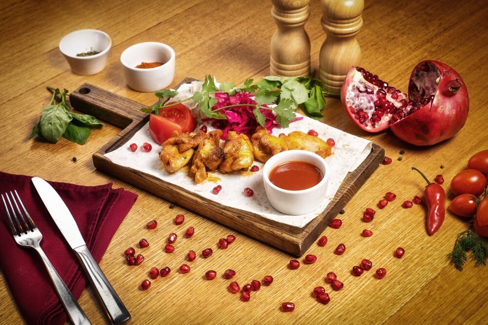 Мцвади (шашлык) из куриного бедра