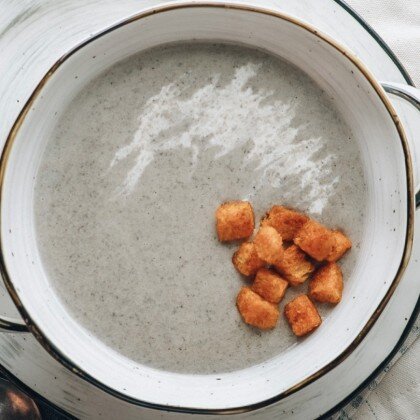 Крем-суп грибной