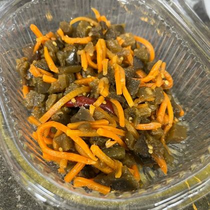 Баклажан с морковью по-корейски