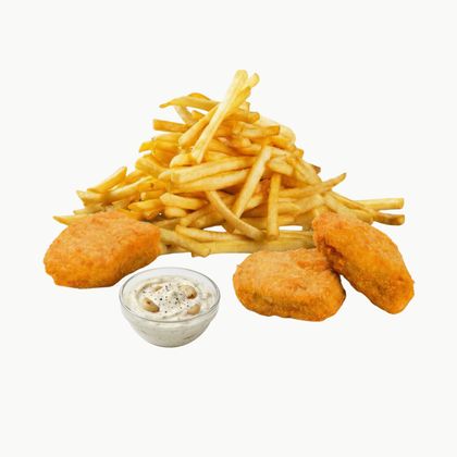 Комбо Наггетсы и картофель фри + соус