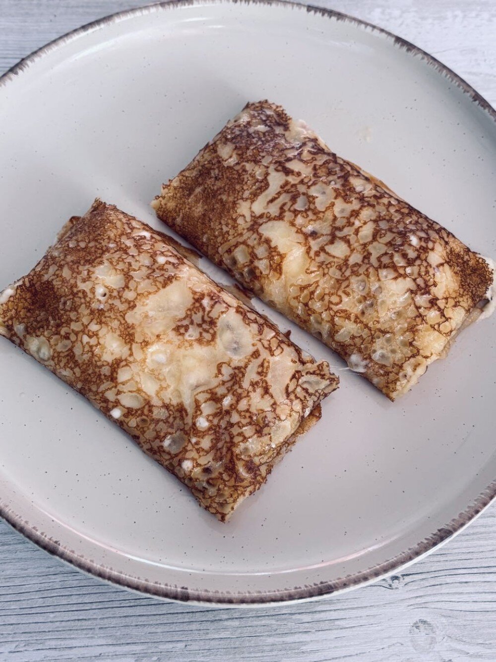 Блинчики с сыром и ветчиной