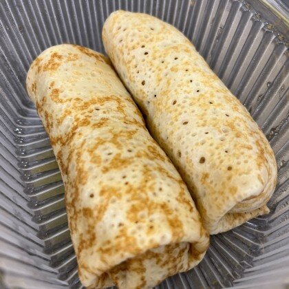 Блины с яблоком