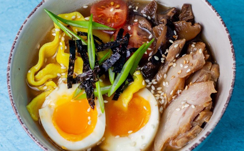 Рамен с курицей