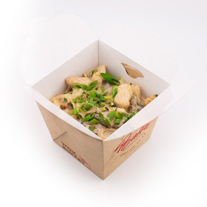 Сливочная паста с цыпленком и грибами