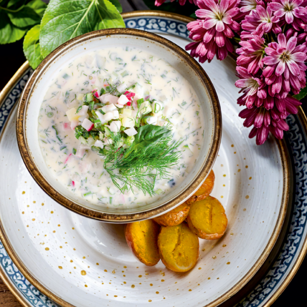 Армянская окрошка на мацони