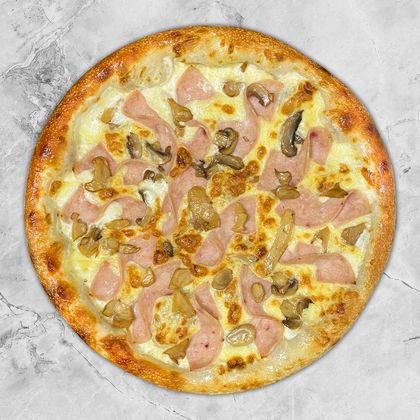 Пицца "Ветчина из цыпленка с грибами"