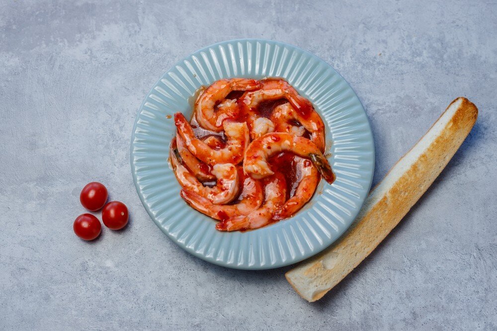 Креветки в соусе свит чили