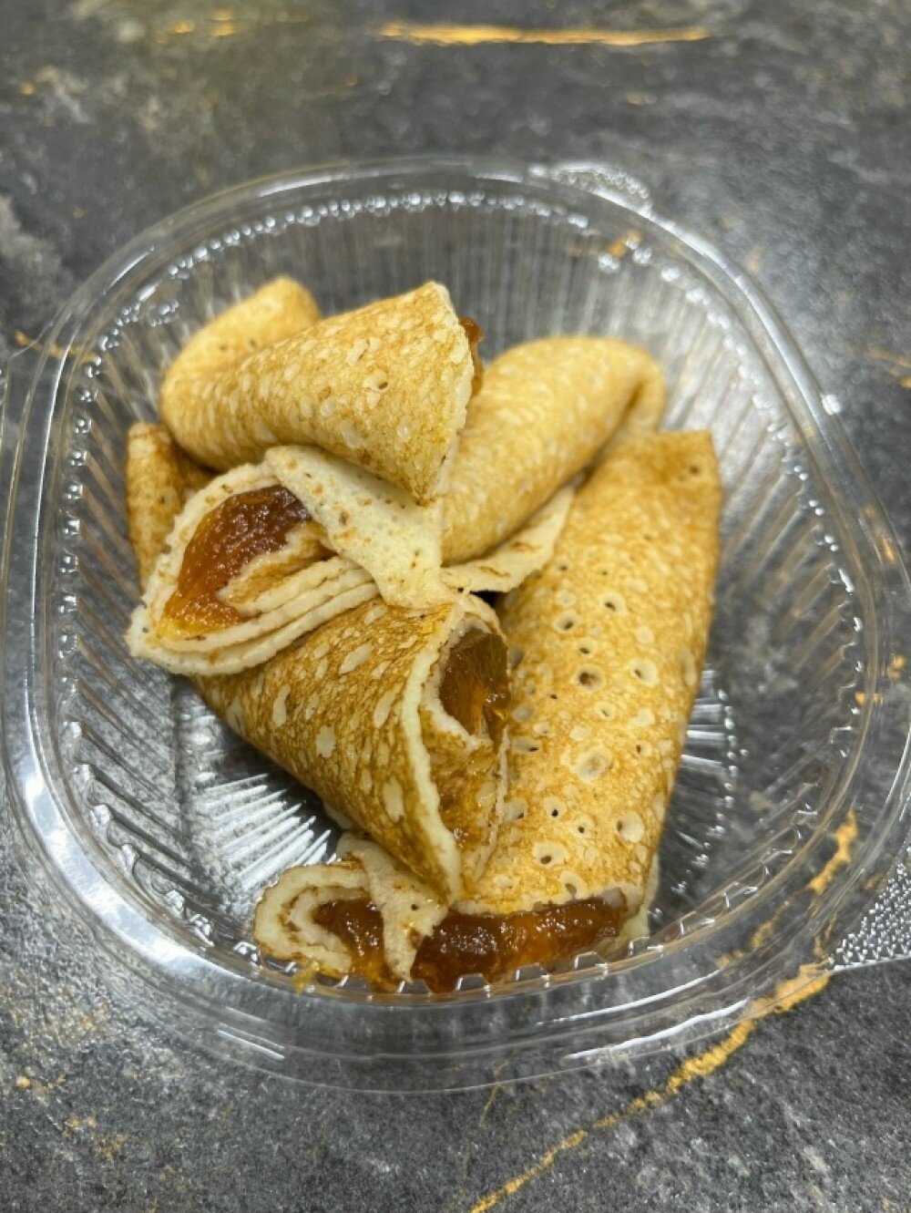 Блины с курагой