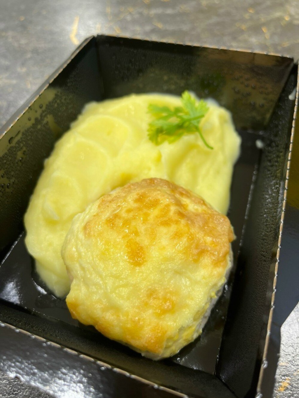 Куриный кармашек с пюре