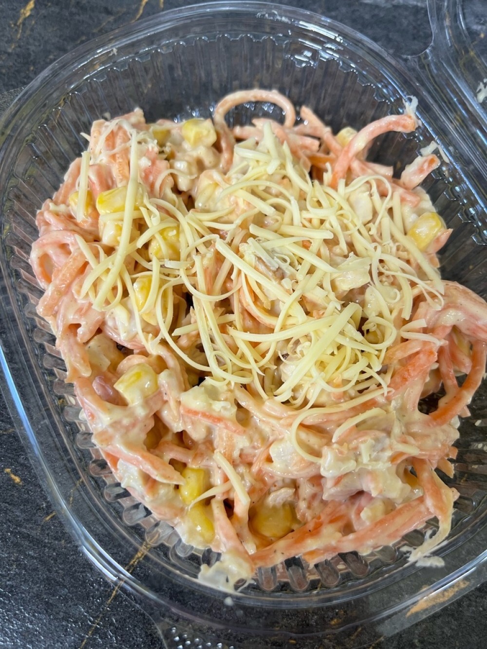 Салат из копченой курицы с морковью по-корейски