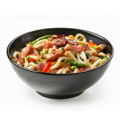 Удон фирменный с  с копченостями