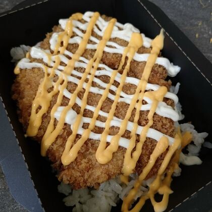 Куриный шницель с рисом