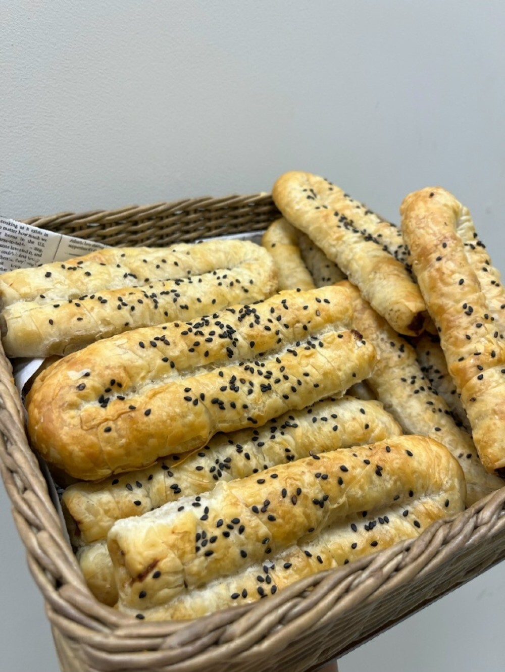 Слоеные трубочки с мясом