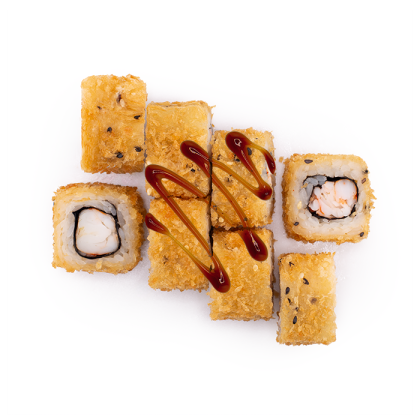 Жареный с креветкой ( 8 шт.)