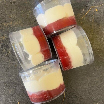 Креманка "Клубника со сливками"